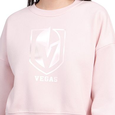 Women's Starter Pink Vegas Golden Knights Boxy Cropped Sweatshirt
