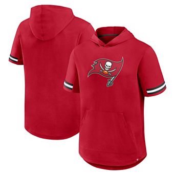 Men's Fanatics Red Tampa Bay Buccaneers Optimal Play Short Sleeve Hooded T-Shirt