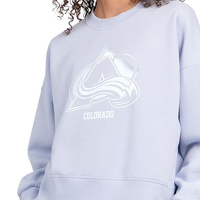 Women's Starter Blue Colorado Avalanche Boxy Cropped Sweatshirt
