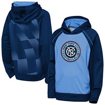 Youth Outerstuff Blue/Navy New York City FC Striker Fleece Hoodie