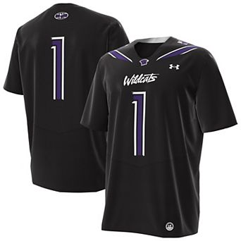 Men's Under Armour #1 Black Northwestern Wildcats Alternate Replica Football Jersey