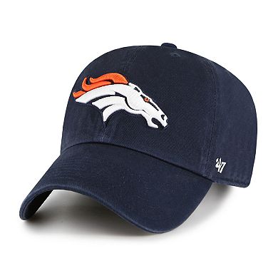 Men's '47 Navy Denver Broncos Clean Up Adjustable Hat