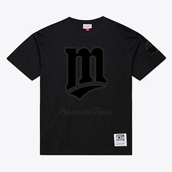 Men Mitchell & Ness Black Minnesota Twins Cooperstown Collection Phantom T-Shirt