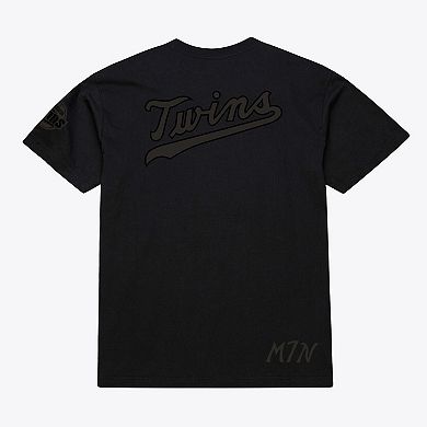 Men Mitchell & Ness Black Minnesota Twins Cooperstown Collection Phantom T-Shirt