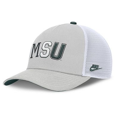 Unisex Nike Gray Michigan State Spartans 2026 Basketball Refresh 5-Panel Rise Trucker Hat