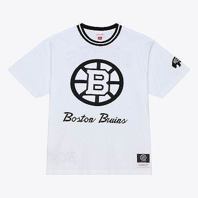 Men's Mitchell & Ness White Boston Bruins Arctic T-Shirt