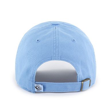 Men's '47 Light Blue Utah Mammoth Alternate Logo Clean Up Adjustable Hat