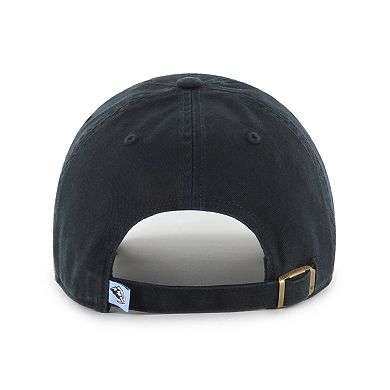 Men's '47 Black Utah Mammoth Logo Clean Up Adjustable Hat