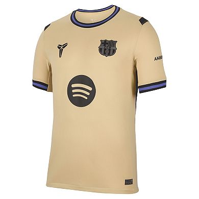 Men's Nike Robert Lewandowski Gold Barcelona 2025/26 Away Stadium Replica Jersey