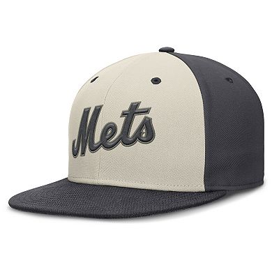 Men's Nike Cream New York Mets Dri-FIT True Fitted Hat