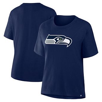 Women's Fanatics College Navy Seattle Seahawks Essential Legacy T-Shirt
