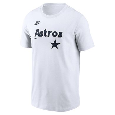 Men's Nike White Houston Astros Cooperstown Collection Logo T-Shirt