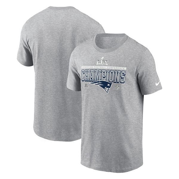 Men's Nike Heather Gray New England Patriots 2025 AFC Champions