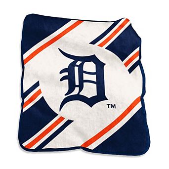 Logo Brands Detroit Tigers 50" x 60" Raschel Stripe Throw Blanket