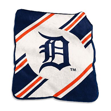 Logo Brands Detroit Tigers 50" x 60" Raschel Stripe Throw Blanket