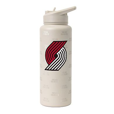 Logo Brands Portland Trail Blazers 34oz. Sand Ghost Quencher Bottle