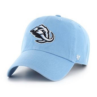 Men's '47 Light Blue Utah Mammoth Logo Clean Up Adjustable Hat