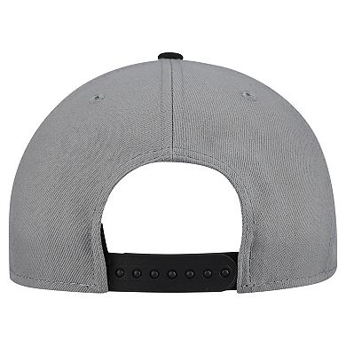 Men's New Era Gray Charlotte Hornets Core Logo Storm Gray Two-Tone 9FIFTY Snapback Hat