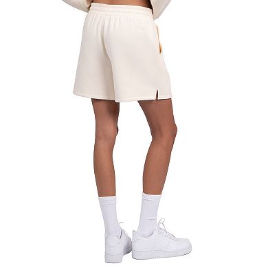 Women's Starter Cream Las Vegas Raiders Travel Pastels Fleece Short