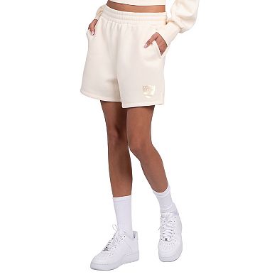 Women's Starter Cream Las Vegas Raiders Travel Pastels Fleece Short