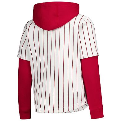 Youth adidas White Indiana Hoosiers Vintage Jersey Hoodie