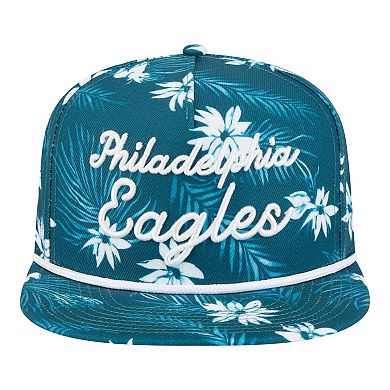 Men's New Era Midnight Green Philadelphia Eagles Palm Print A-Frame 9FIFTY Snapback Hat