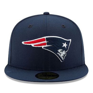 Men's New Era Navy New England Patriots Super Bowl LX Side Patch 59FIFTY Fitted Hat