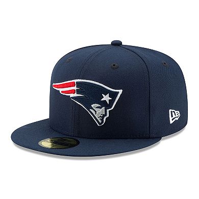 Men's New Era Navy New England Patriots Super Bowl LX Side Patch 59FIFTY Fitted Hat
