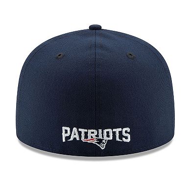 Men's New Era Navy New England Patriots Super Bowl LX Side Patch 59FIFTY Fitted Hat