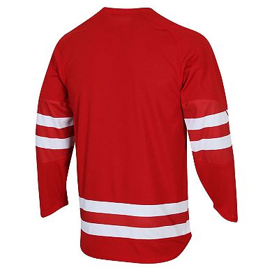 Men's Under Armour Red Wisconsin Badgers Replica Hockey Jersey