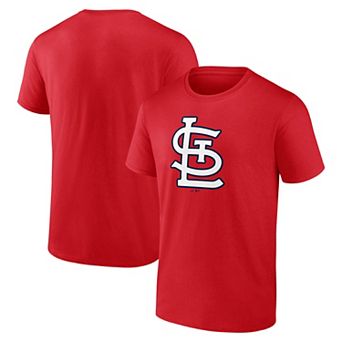Men's Logo Athletic Red St. Louis Cardinals Official Logo T-Shirt