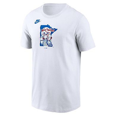 Men's Nike White Minnesota Twins Cooperstown Collection Wordmark T-Shirt