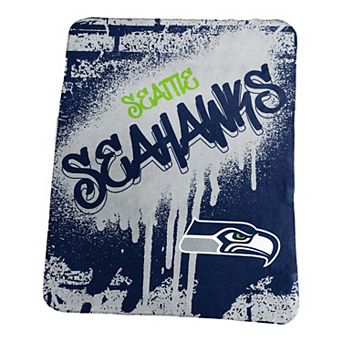 Logo Brands Seattle Seahawks 50" x 60" Classic Graffiti Fleece Throw Blanket