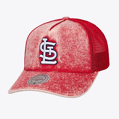 Unisex Mitchell & Ness Red St. Louis Cardinals Gameday Adjustable Trucker Hat