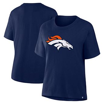 Women's Fanatics Navy Denver Broncos Essential Legacy T-Shirt
