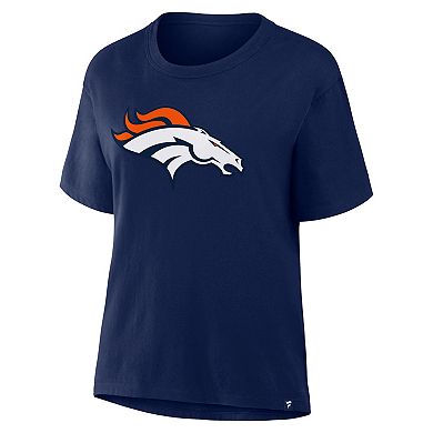 Women's Fanatics Navy Denver Broncos Essential Legacy T-Shirt
