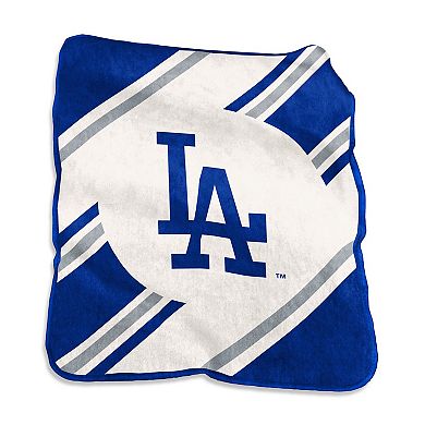 "Logo Brands Los Angeles Dodgers 50"" x 60"" Raschel Stripe Throw Blanket"