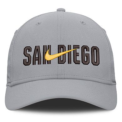 Men's Nike Gray San Diego Padres Primetime Dri-FIT Rise Bozz Flex Hat
