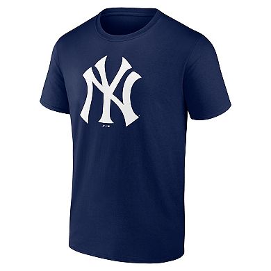 Men's Logo Athletic Navy New York Yankees Official Logo T-Shirt