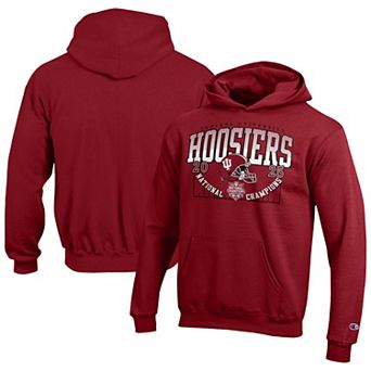 Youth Champion Crimson Indiana Hoosiers College Football Playoff 2025 National Champions Powerblend Hoodie