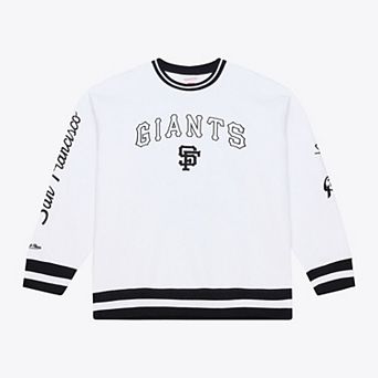 Men's Mitchell & Ness White San Francisco Giants Arctic Fleece Sweatshirt