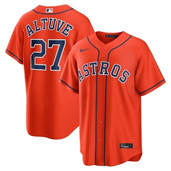 Men's Nike Jose Altuve Orange Houston Astros Alternate Replica Jersey