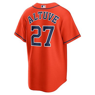 Men's Nike Jose Altuve Orange Houston Astros Alternate Replica Jersey