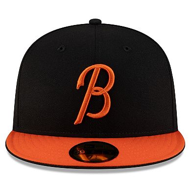 Men's New Era Black/Orange Baltimore Orioles Authentic Collection 59FIFTY Fitted Hat