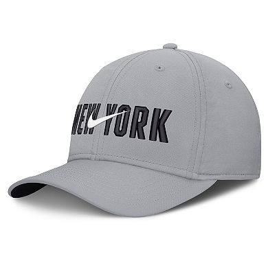 Men's Nike Gray New York Yankees Primetime Dri-FIT Rise Bozz Flex Hat