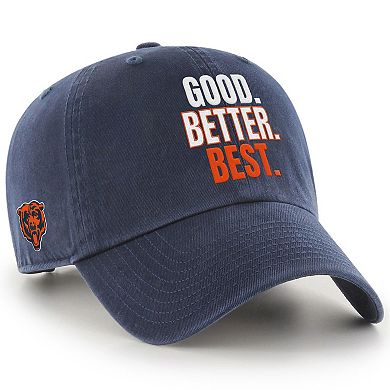 Men's '47 Navy Chicago Bears Good. Better. Best. Clean Up Adjustable Hat