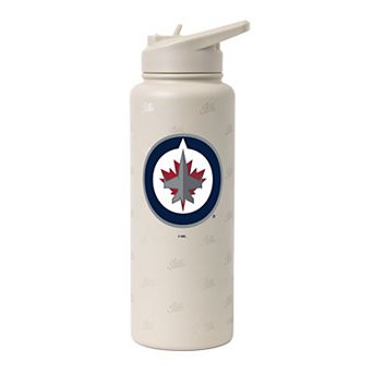 Logo Brands Winnipeg Jets 34oz. Sand Ghost Quencher Bottle