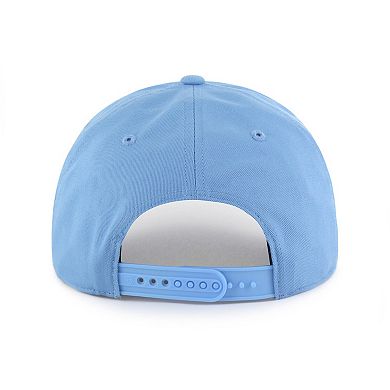 Men's '47 Light Blue Utah Mammoth Overhand Logo Side Patch Adjustable Hitch Hat
