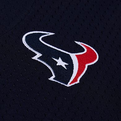 Men's Mitchell & Ness Navy Houston Texans Head Coach Mesh Full-Button Fashion Jersey