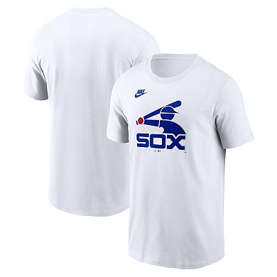 Men's Nike White Chicago White Sox Cooperstown Collection Logo T-Shirt